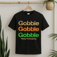Retro Gobble Funny Thanksgiving T-Shirt