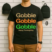 Retro Gobble Funny Thanksgiving T-Shirt