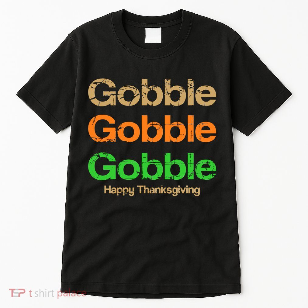 Retro Gobble Funny Thanksgiving Tall T-Shirt