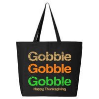 Retro Gobble Funny Thanksgiving 25L Jumbo Tote