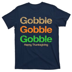 Retro Gobble Funny Thanksgiving T-Shirt