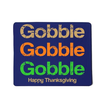 Retro Gobble Funny Thanksgiving Mousepad