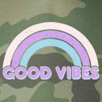 Retro Good Vibes Rainbow Legacy Tie Dye Trucker Hat