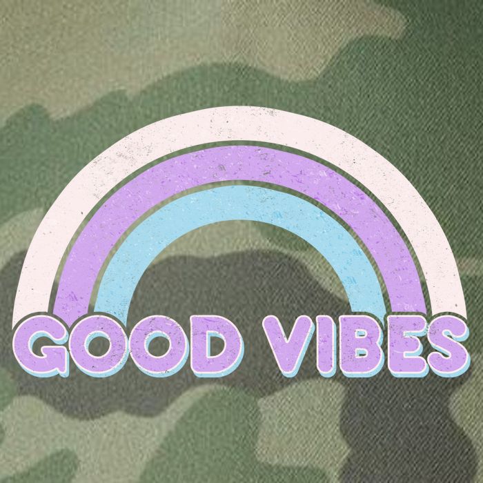 Retro Good Vibes Rainbow Legacy Tie Dye Trucker Hat