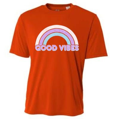 Retro Good Vibes Rainbow Cooling Performance Crew T-Shirt