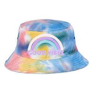 Retro Good Vibes Rainbow Tie Dye Newport Bucket Hat