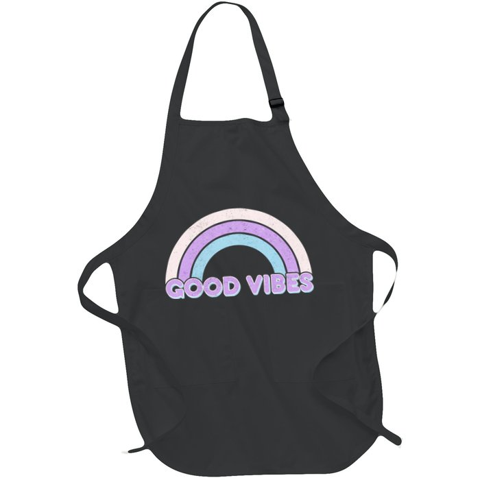 Retro Good Vibes Rainbow Apron