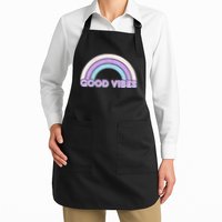Retro Good Vibes Rainbow Apron