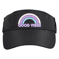 Retro Good Vibes Rainbow Adult Drive Performance Visor
