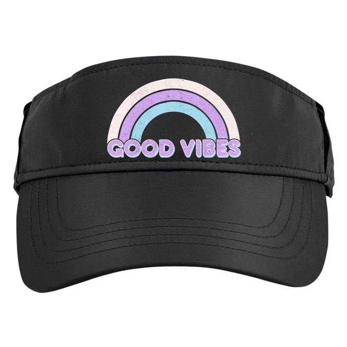 Retro Good Vibes Rainbow Adult Drive Performance Visor