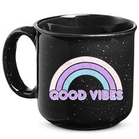 Retro Good Vibes Rainbow 15oz Campfire Ceramic Mug