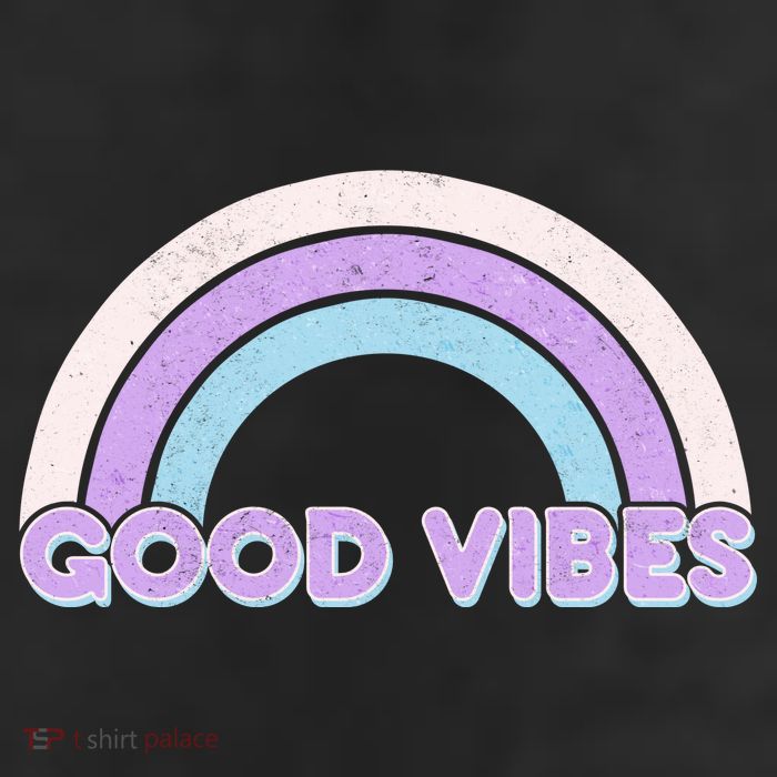 Retro Good Vibes Rainbow Beanie