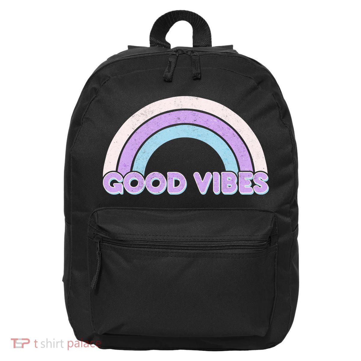 Retro Good Vibes Rainbow 16 in Basic Backpack