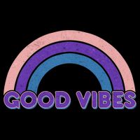 Retro Good Vibes Rainbow 16oz Travel Tumbler