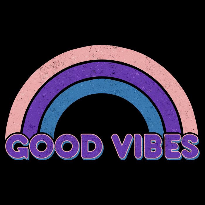Retro Good Vibes Rainbow 16oz Travel Tumbler