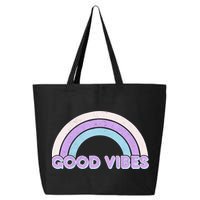 Retro Good Vibes Rainbow 25L Jumbo Tote