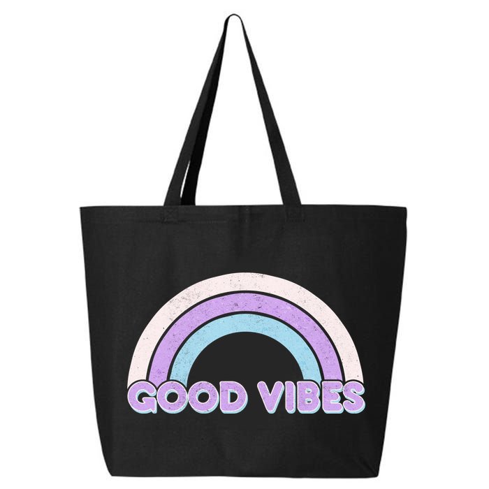 Retro Good Vibes Rainbow 25L Jumbo Tote