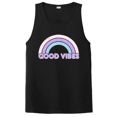 Retro Good Vibes Rainbow PosiCharge Competitor Tank