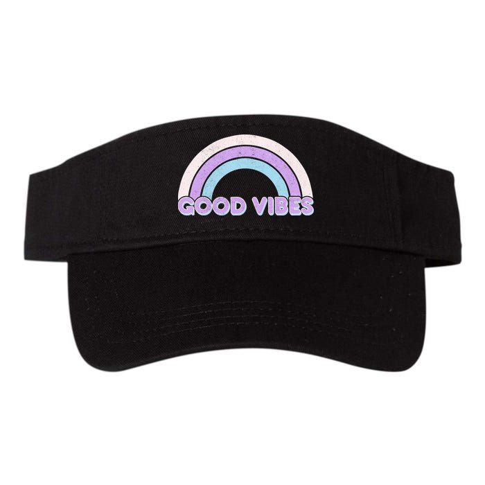 Retro Good Vibes Rainbow Visor