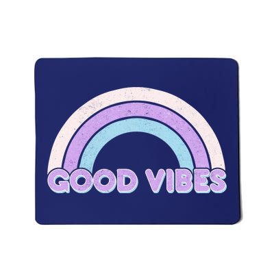 Retro Good Vibes Rainbow Mousepad