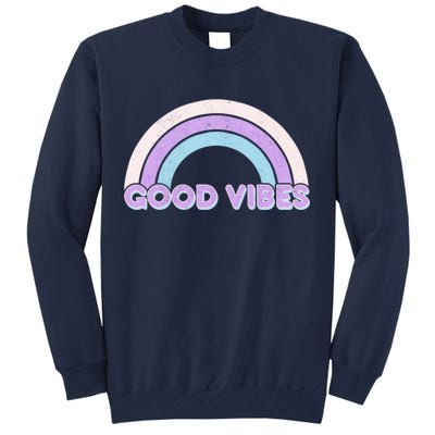 Retro Good Vibes Rainbow Tall Sweatshirt