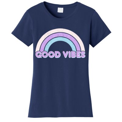 Retro Good Vibes Rainbow Women's T-Shirt