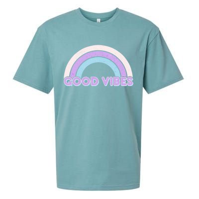 Retro Good Vibes Rainbow Sueded Cloud Jersey T-Shirt