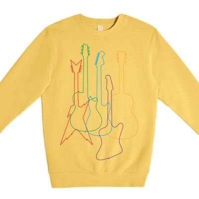 Retro Guitars Premium Crewneck Sweatshirt