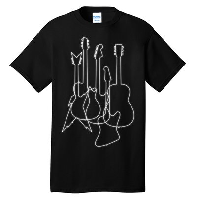 Retro Guitars Tall T-Shirt