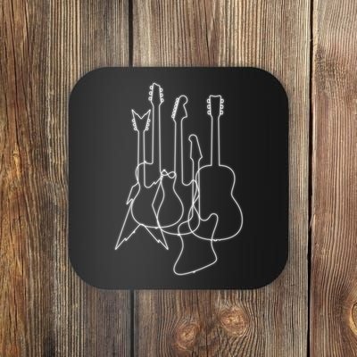 Retro Guitars Coaster