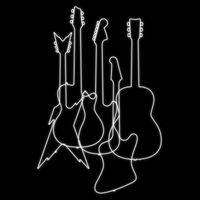Retro Guitars 16 in Basic Backpack
