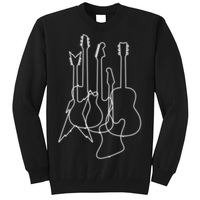 Retro Guitars Tall Sweatshirt