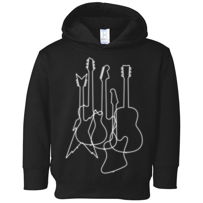 Retro Guitars Toddler Hoodie