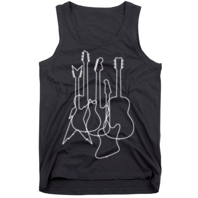 Retro Guitars Tank Top