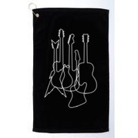 Retro Guitars Golf Towel