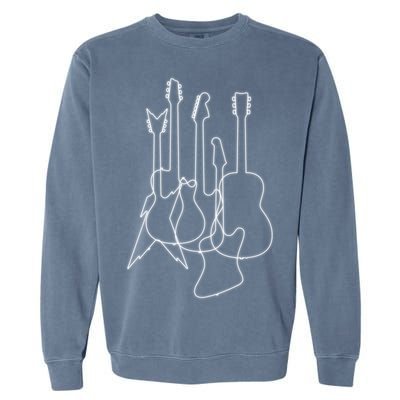 Retro Guitars Garment-Dyed Sweatshirt