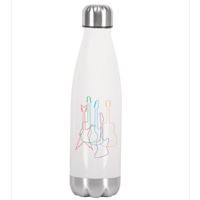 Retro Guitars Stainless Steel Insulated Water Bottle