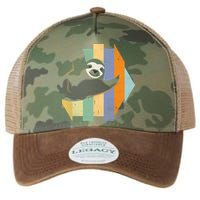 Retro Hanging Sloth Legacy Tie Dye Trucker Hat