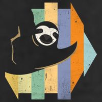 Retro Hanging Sloth Cool Comfort Performance Bucket Hat