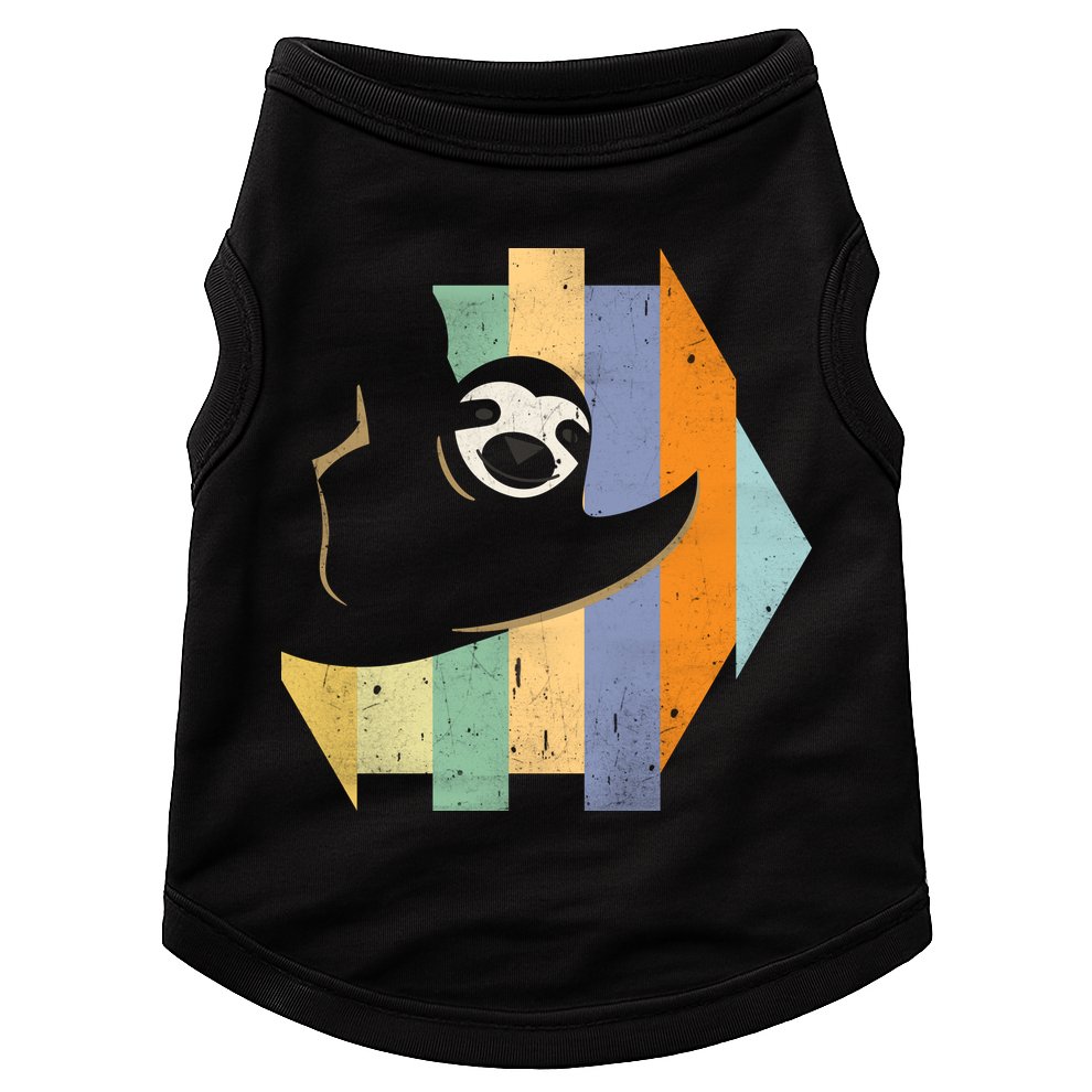 Retro Hanging Sloth Doggie Tank