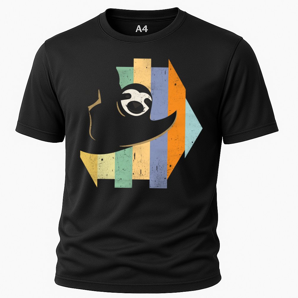 Retro Hanging Sloth Performance Shirt