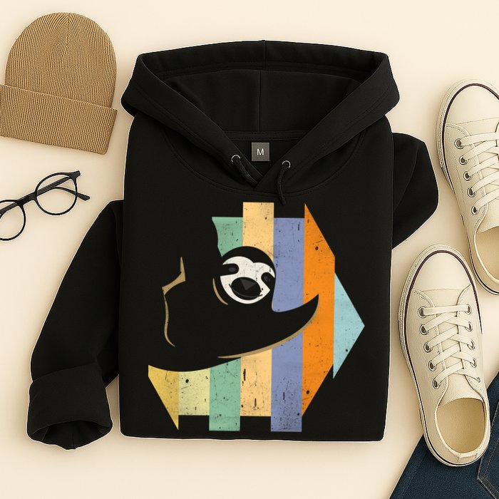 Retro Hanging Sloth Hoodie