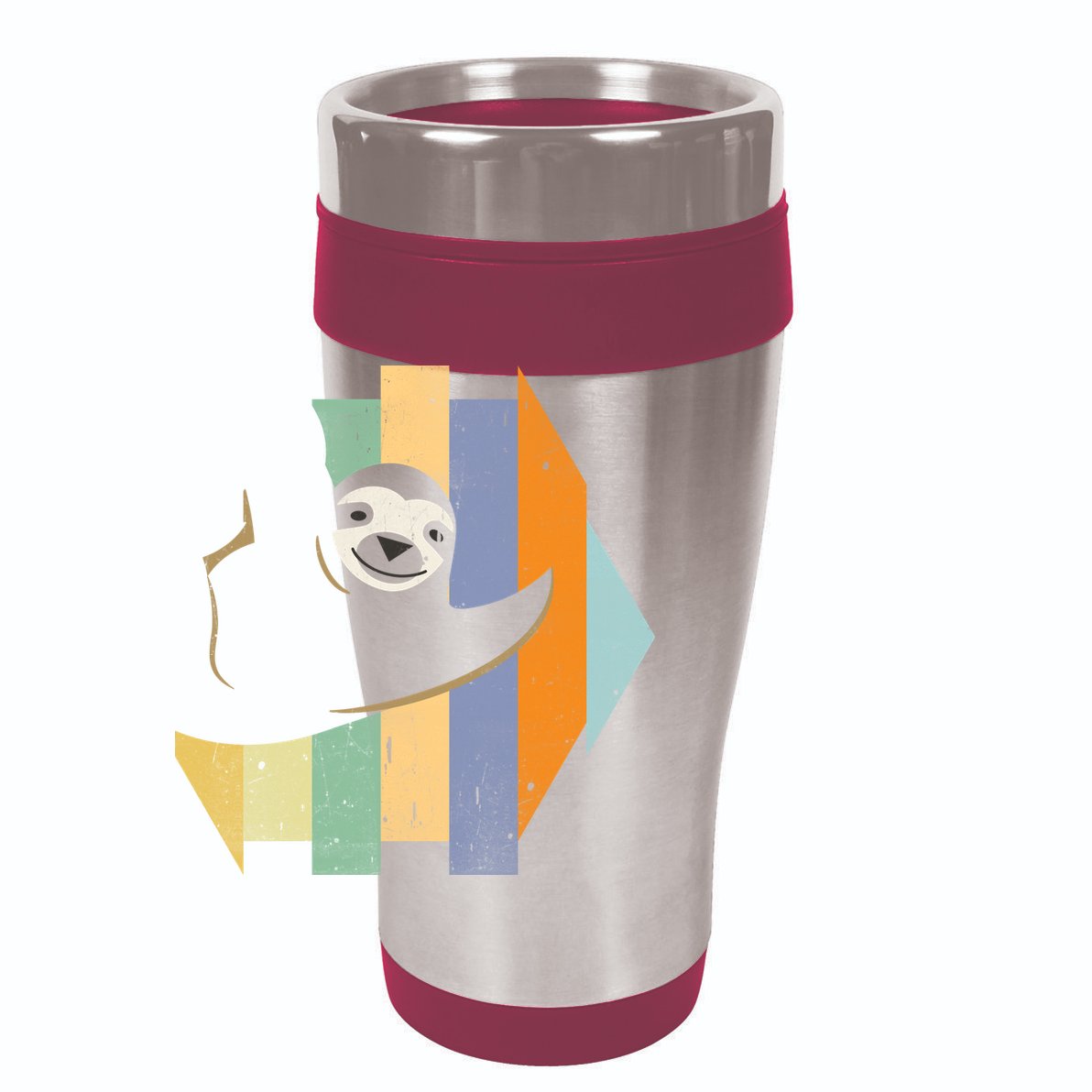 Retro Hanging Sloth 15oz Campfire Ceramic Mug