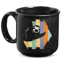 Retro Hanging Sloth 15oz Campfire Ceramic Mug