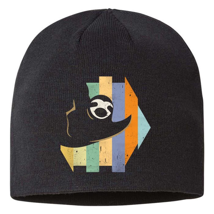 Retro Hanging Sloth Sustainable Beanie