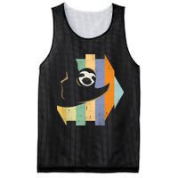 Retro Hanging Sloth Mesh Reversible Basketball Jersey Tank