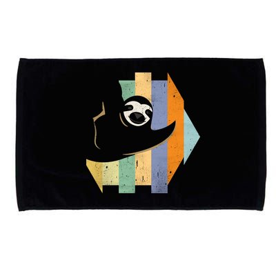Retro Hanging Sloth Microfiber Hand Towel