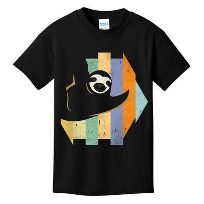 Retro Hanging Sloth Kids T-Shirt