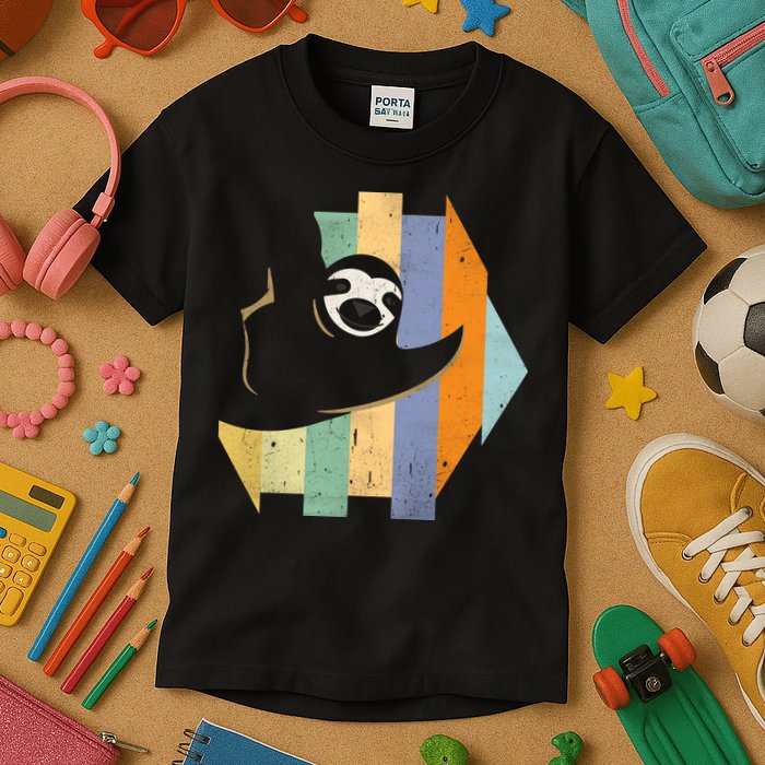 Retro Hanging Sloth Kids T-Shirt