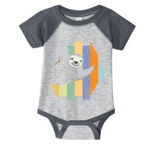 Retro Hanging Sloth Infant Baby Jersey Bodysuit